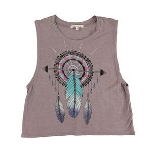 Title Unknown Womens Dreamcatcher Graphic T-Shirt, Purple, S, DM